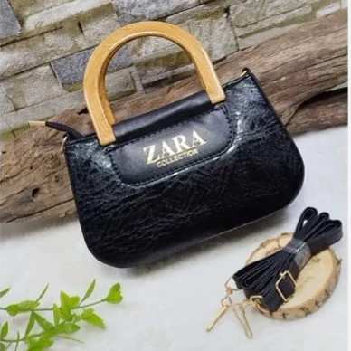 کیف زنانه کنفی دسته چوبی